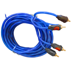 Cables RCA, de altavoz y de alimentación